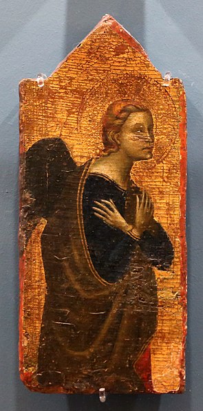 File:Allegretto nuzi (attr.), angelo adorante o annunciante, 1350 ca.jpg