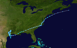 Tropical Storm Allison Course