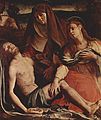 Мёртвый Христос с Богоматерью и Марией Магдалиной. 1530. Уффици, Флоренция