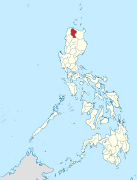 मानचित्र जिसमें आपायाओ Apayao हाइलाइटेड है