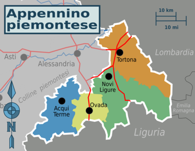 Mappa divisa per regioni