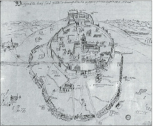 View of Altamura (final years of the 16th century) - Taken from the maps of Angelica Library - Archivio Generalizio Agostiniano, Carte Rocca P/33[4]
