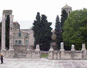 Ruins at the Roman theatre.