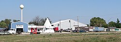 Roadside businesses along U.S. Highway 6 / 34 in Atlanta