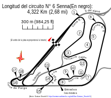 Autódromo Osca y Juan Gálvez Circuito N° 6 Senna.svg