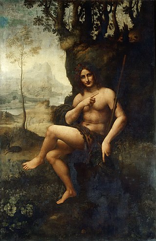 <i>Bacchus</i> (Leonardo) Painting attributed to Leonardo da Vinci