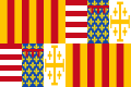 1442-1516 트라스타마라 가문의 알폰소 5세가 왕이 된 이후의 국기.