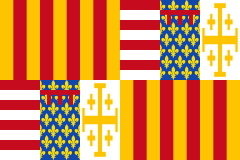 1442–1516Flag changed after Alfonso I of the House of Trastámara became King.