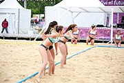 Deutsch: Beachhandball bei den Olympischen Jugendspielen 2018; Tag 5, 10. November 2018; Mädchen, Hauptrunde - Chinese Taipei (Taiwan)-Paraguay 2:0 English: Beach handball at the 2018 Summer Youth Olympics at 11 October 2018 – Girls Main Round – Chinese Taipei (Taiwan)-Paraguay 2:0