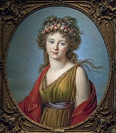 Portrait de la comtesse Kagenek en Flore par Elisabeth Vigée-Lebrun