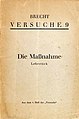 Bertolt Brecht. Die Maßnahme. Lehrstück. Berlin, Gustav Kiepenheuer 1930.jpg