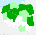 Występowanie brzozy niskiej w Polsce.