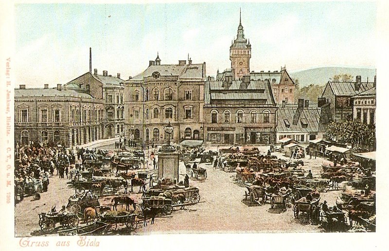 File:Bielsko-Biała, Wojska Polskiego Square 1900.jpg
