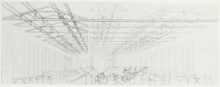 1832 architectural drawing of proposed interior Birmingham Market Hall - 1832 - drawing of proposed interior.png