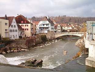 Il fiume Birsa a Laufen.