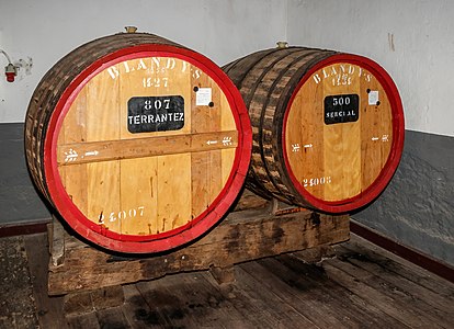 Barrels with different types of wine, Blandy's Wine Lodge Funchal Madeira