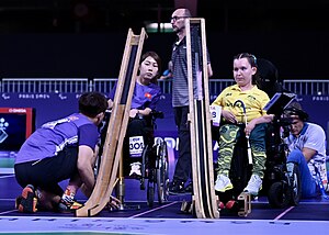 Boccia - Australia's Jamieson Leeson and Hong Kong's Ho Yuen Kei