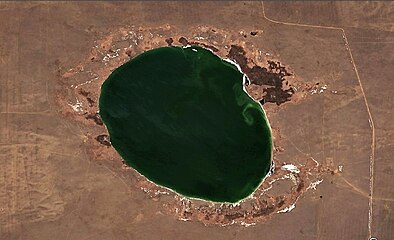 Soda lake Borli (Akkuly District, Pavlodar)