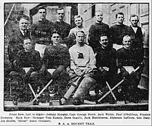 1920-21 Boston Athletic Association hockey team Boston Athletic Association 1920-1921.jpg