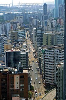 Sham Shui Po 201504.jpg'ye Sınır Sokak görünümü