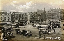 The Tramways Centre in the early 1900s Bristol Tramways Centre.jpg