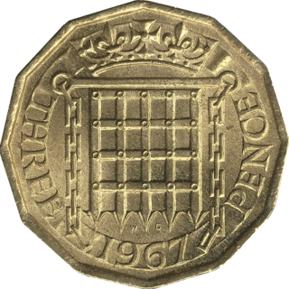 <span class="mw-page-title-main">Threepence (British coin)</span> Former coin of the United Kingdom and other territories