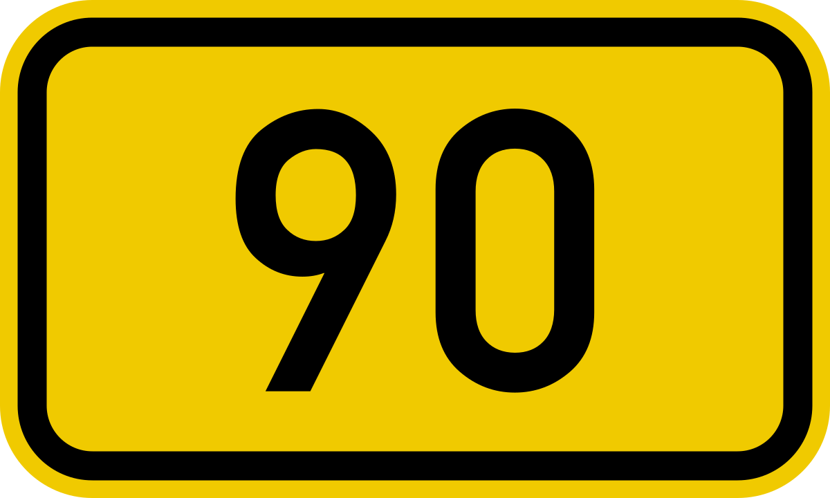 File:Bundesstraße 90 number.svg - Wikimedia Commons