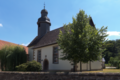 English: Protestant Church in Schlotzau, Burghaun, Hesse, Germany