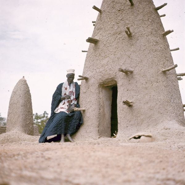 Picture of a marabout in the Republic of Upper Volta (now Burkina Faso) around 1970