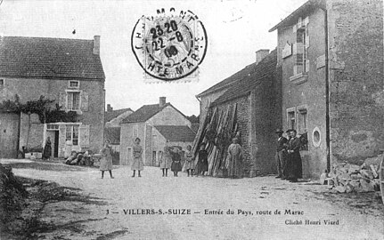 Vue du village en 1908.