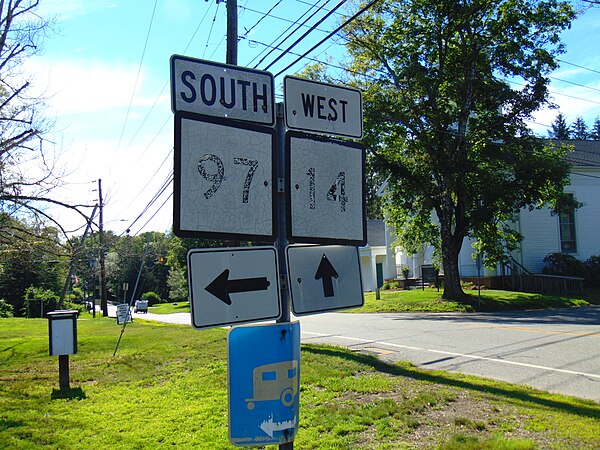 CT 14 intersecting CT 97 in Scotland.