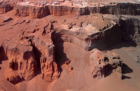 Tephra layers Caldera de Masián Lanzarote