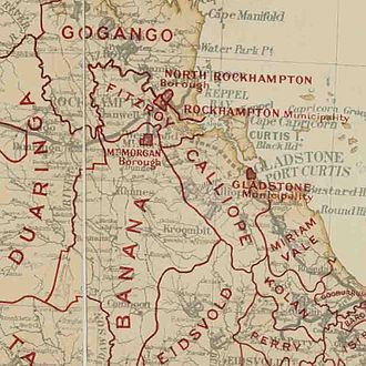 Map of Calliope Division and adjacent local government areas, March 1902 Calliope Division, March 1902.jpg