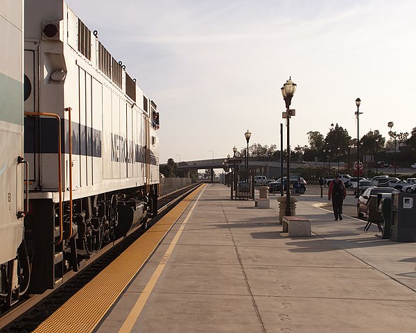 The platform in 2014, looking southwest at Lewis Road