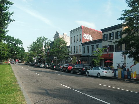 Storefronts along Pennsylvania Avenue in the Capitol Hill neighborhood