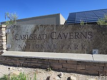 Carlsbad Caverns National Park sign Carlsbad Caverns Sign.jpg
