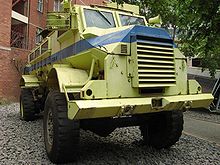 The Casspir, an armoured personnel carrier used by the SAP. Caspir1.jpg