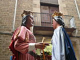 Català: Cavalcada de gegants de les festes de la Mercè del 2008, al tram del carrer Cardenal Casañas, carrer del Pi, carrer Canuda i la Rambla