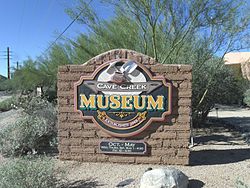 Cave Creek Museum entrance. Cave Creek-Cave Creek Museum-4.JPG