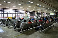 Terminal 1's former departure waiting area.