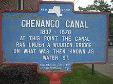 Chenango-Kanal Nr. 3, Water Street, Sherburne, NY.