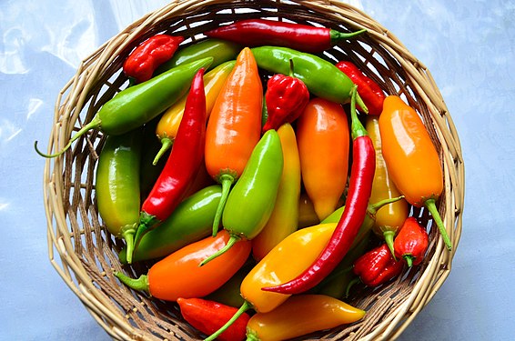 Chili harvested in 2012