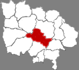 District de Yaodu - Carte