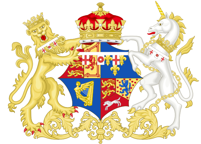 Description de l'image Coat of Arms of Charlotte Augusta Matilda, the Princess Royal.svg.