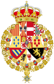Coat of Arms of Francis of Assisi, King of Spain (Order of Charles III Version).svg
