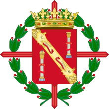 The personal coat of arms of Franco. Coat of Arms of Francisco Franco as Head of the Spanish State.svg