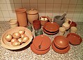 Collection of Roman pottery tableware replica (8409123082).jpg