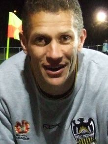 Vaughan Coveny of New Zealand is one of the players to score more than one hat-trick in OFC Nations Cup of the 1998 and 2004 addition. Coveny1.jpg