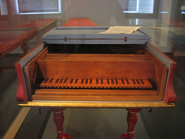 The 1726 Cristofori piano in the Musikinstrumenten-Museum in Leipzig