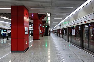 崔各莊站站台